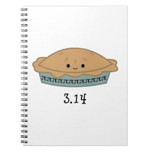 Cute Pi Day 3.14 Spiral Notebook