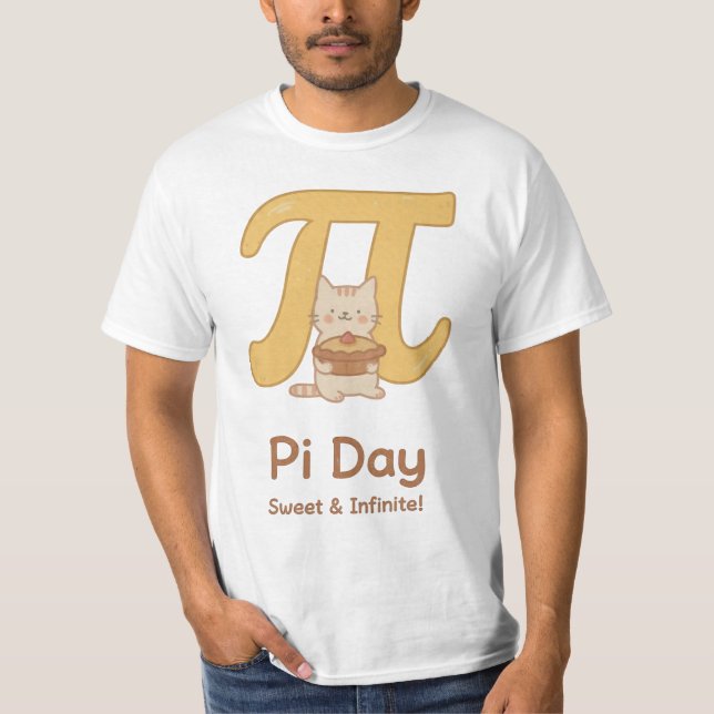 Cute Pi Day Cat Shirt (Front)
