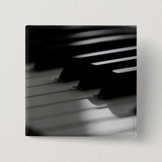 Cute Piano 15 Cm Square Badge (Front)