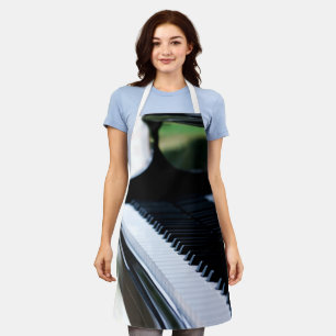 Cute Piano Artwork Apron