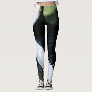 Cute Piano Artwork Leggings