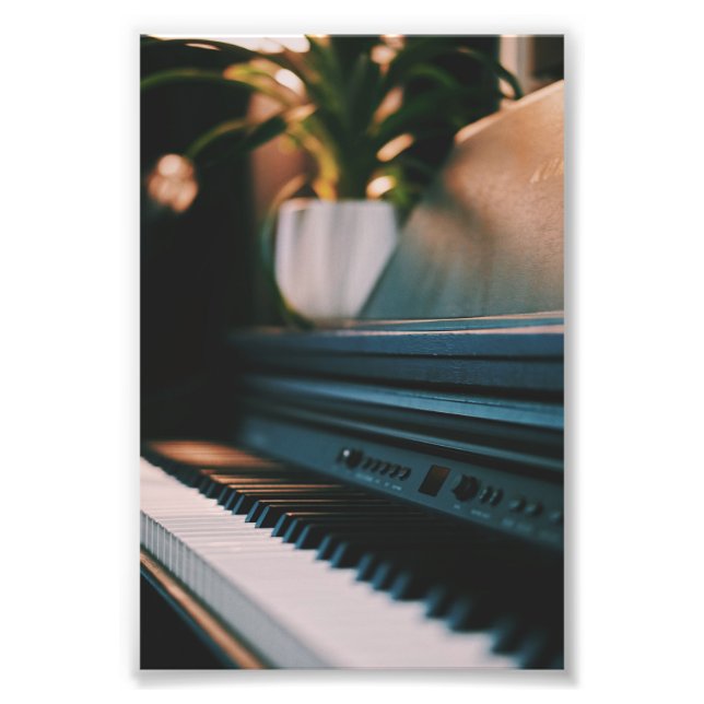 Cute Piano Artwork Photo Print (Front)