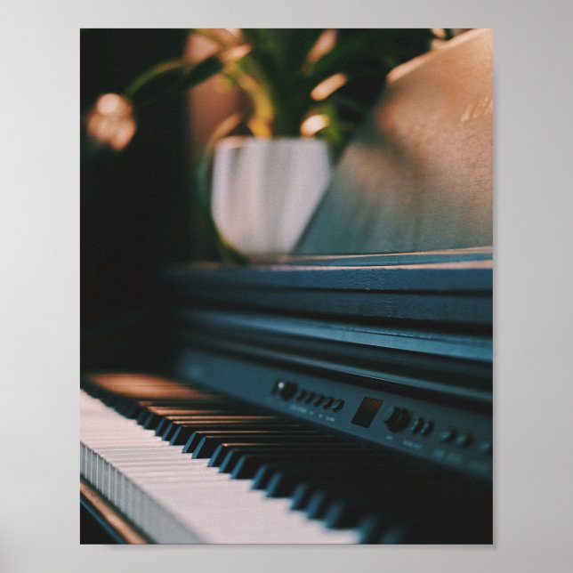 Cute Piano Artwork Poster (Front)