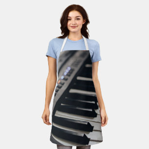 Cute Piano Design Apron