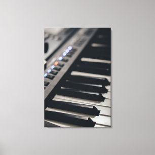 Cute Piano Design Canvas Print