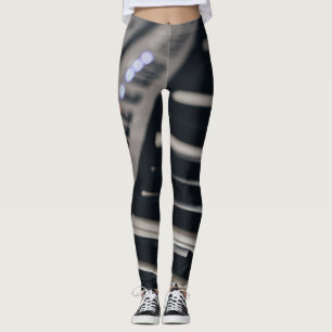 Cute Piano Design Leggings