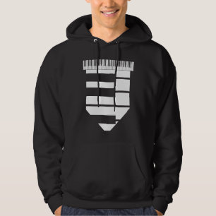 Cute Piano Music Piano Tie Keyboard Player Musicia Hoodie