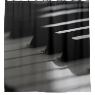Cute Piano Shower Curtain