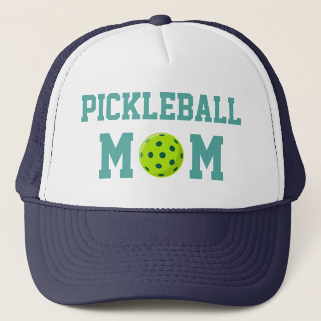 Cute Pickleball Mum Trucker Hat (Front)