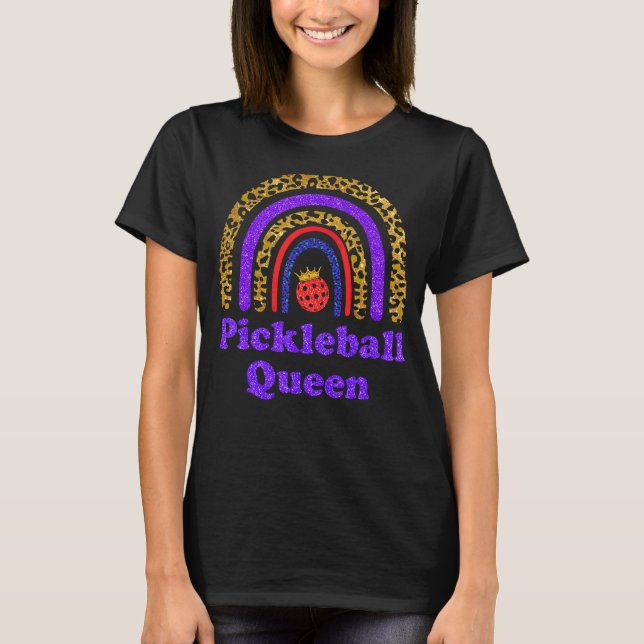 Cute Pickleball Queen For Women I Love Pickleball  T-Shirt (Front)