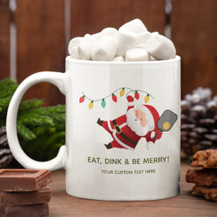 Cute Pickleball Santa Christmas  Coffee Mug