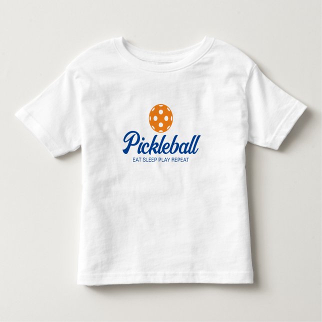 Cute pickleball sports t shirt for toddler (Front)