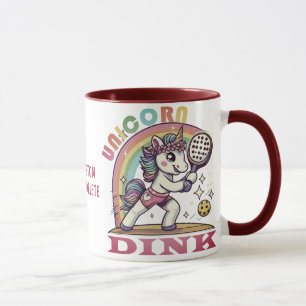 Cute Pickleball Unicorn Dink Pickleballer Sport's Mug