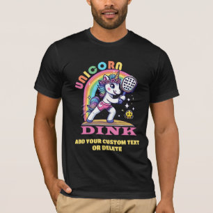 Cute Pickleball Unicorn Dink Pickleballer Sports T-Shirt