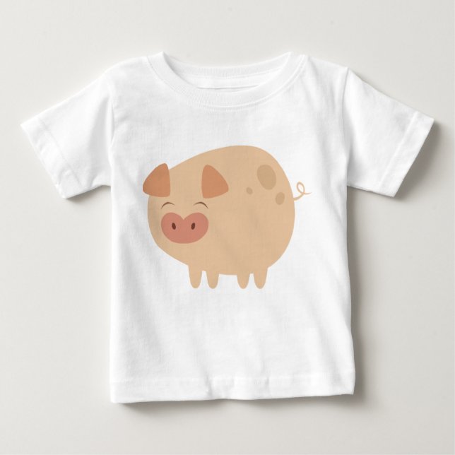Cute Pig Baby T-Shirt (Front)