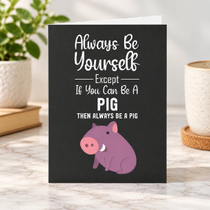 Cute Pig Cards Funny Humor Humorous Animal Farm