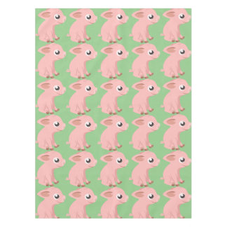 Cute pig cartoon tablecloth