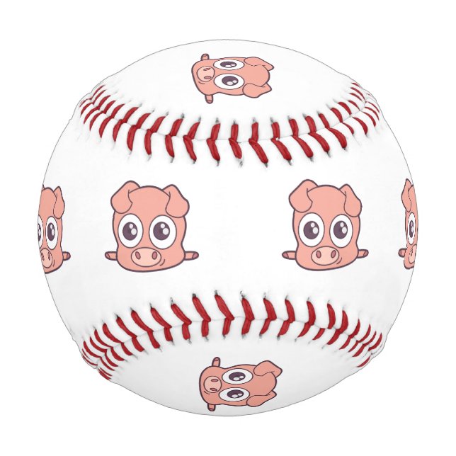 Cute pig clipart baseball (Front)