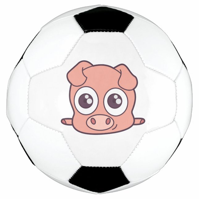 Cute pig clipart soccer ball (Front)