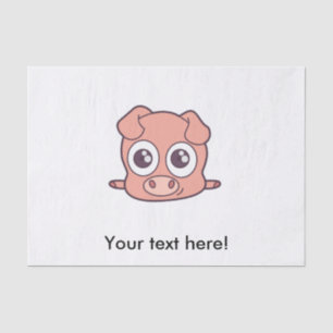 Cute pig clipart tissue paper