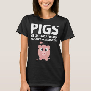 Cute Pig Designs For Men Women   Farming Animal Pi T-Shirt