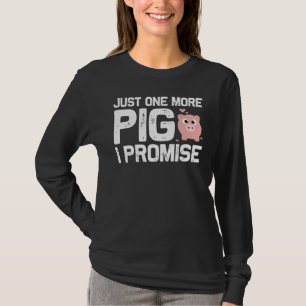 Cute Pig Designs For Men Women Farming Animal Pig T-Shirt