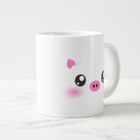 Cute Pig Face - kawaii minimalism