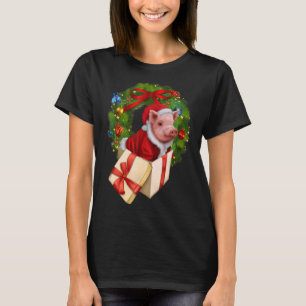 Cute Pig Farm Christmas Women Boys Girls T-Shirt