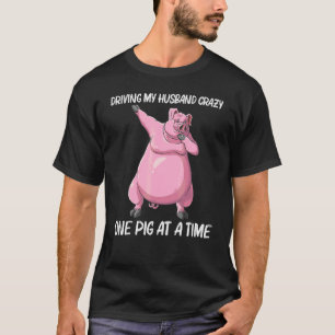 Cute Pig For Women Mum Livestock Animal Food T-Shirt