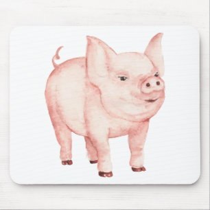 Cute Pig Gift Farmers Wife Country Farm Girl Mouse Pad