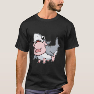Cute Pig Hoodie Women Shark Costume Pig Gift Men S T-Shirt