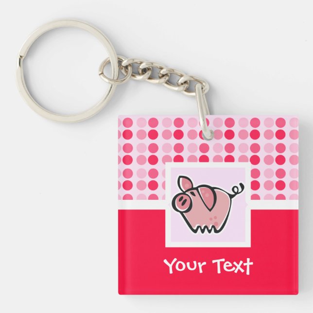 Cute Pig Key Ring (Front)