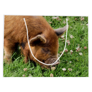 CUTE PIG  LARGE GIFT BAG