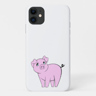 Cute Pig, Little Pig, Piggy, Pink Pig, Farm Animal iPhone 11 Case
