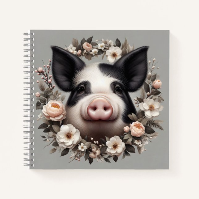 Cute Pig Notebook (Front)