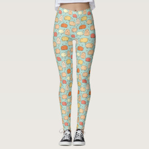Cute Pig Pattern Mint Leggings