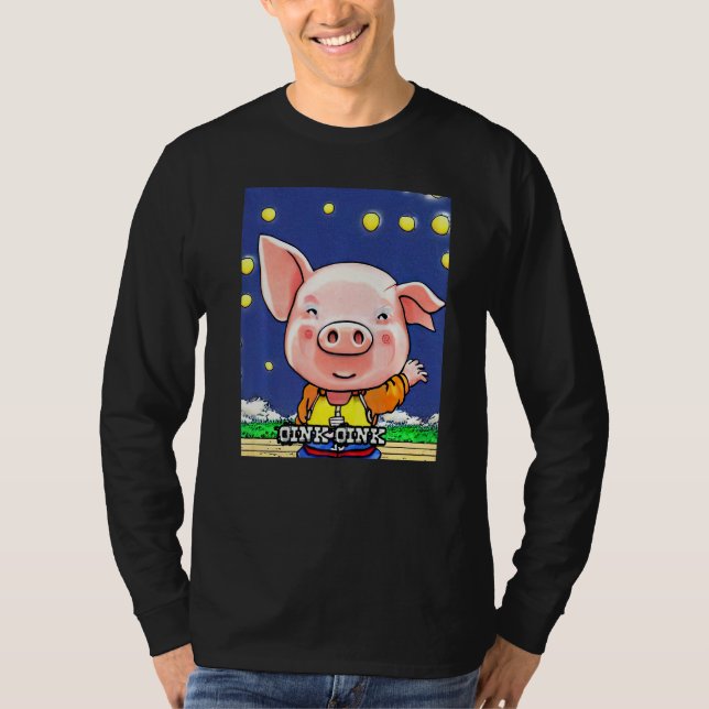 Cute Pig Piggie Oink Oink  16 T-Shirt (Front)