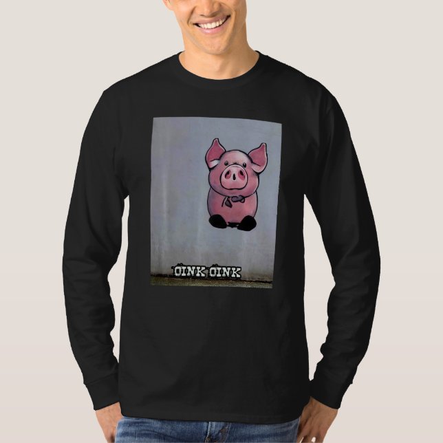 Cute Pig Piggie Oink Oink  1 T-Shirt (Front)