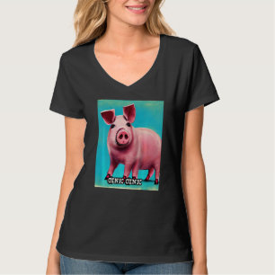 Cute Pig Piggie Oink Oink  44 T-Shirt