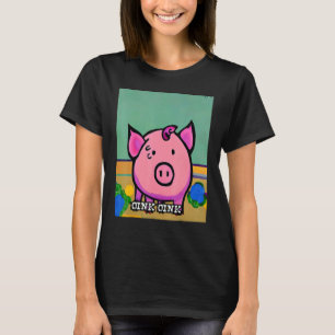 Cute Pig Piggie Oink Oink 47 T-Shirt