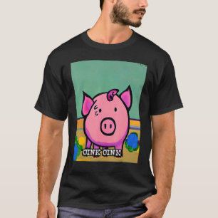 Cute Pig Piggie Oink Oink 47 T-Shirt