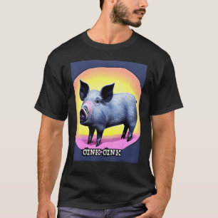 Cute Pig Piggie Oink Oink_9 T-Shirt