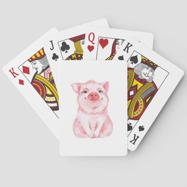 Cute Pig Playing Cards (Back)
