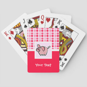 Cute Pig Playing Cards