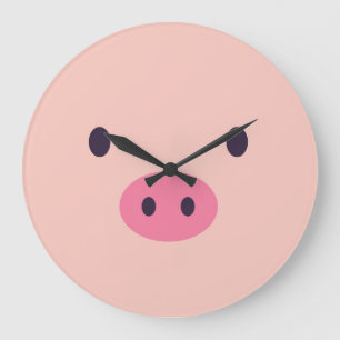 Cute Pig Wall Clock