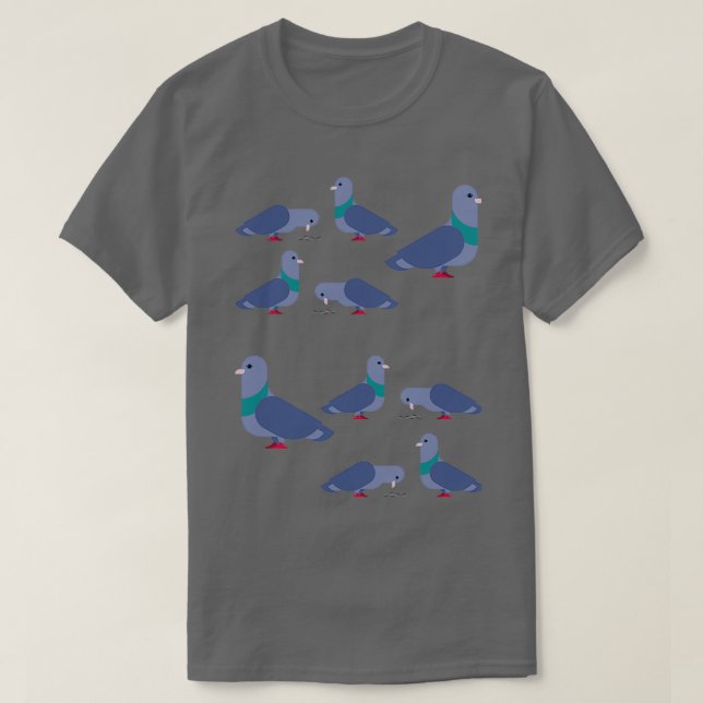 Cute Pigeon Pattern 1 T-Shirt (Design Front)