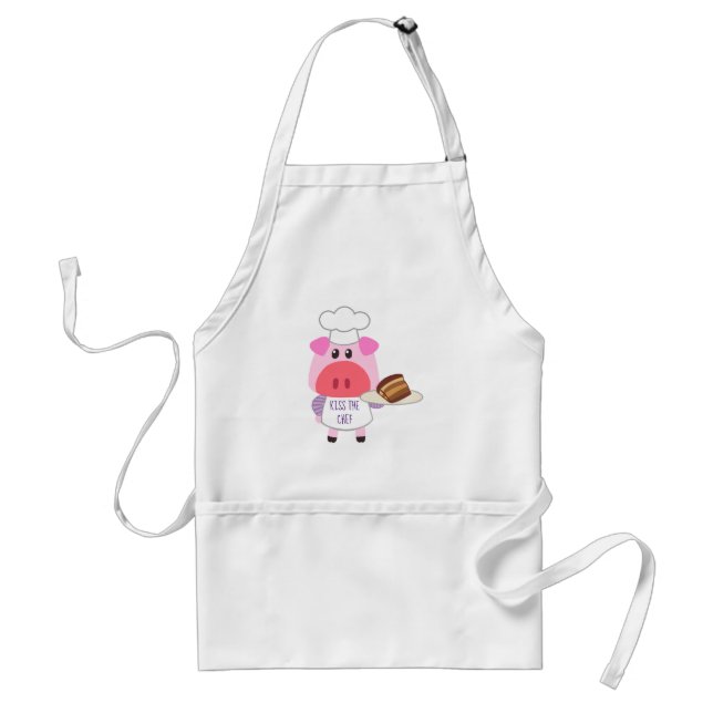 Cute Piggie Baker Standard Apron (Front)
