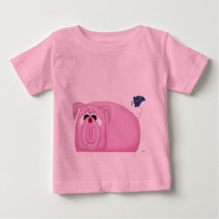 Cute Piglet Chumley And Beautiful Friends Baby T-Shirt