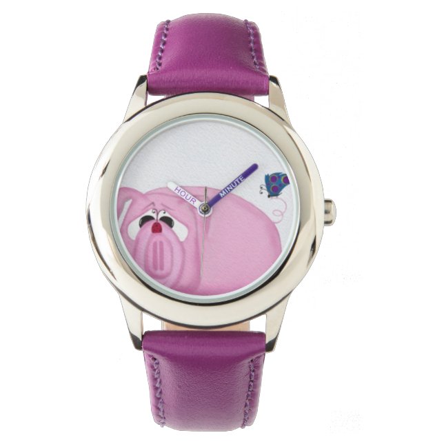 Cute Piglet Chumley And Beautiful Friends Watch (Front)