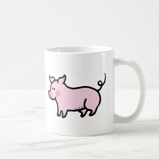 Cute piglet coffee mug (Right)